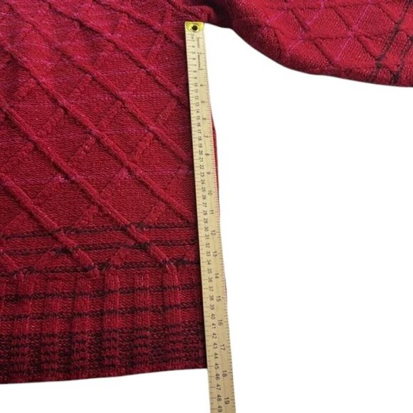 Lane Bryant Sweater Pink Red Colorblock Women's Size 22/24 Plus Size NWT - Picture 6 of 6